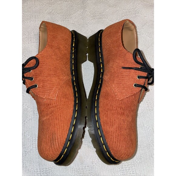 Dr. Martens Men’s Corduroy Oxfords Size 8 M Orange Streetwear Outdoors City NWOB main image 5